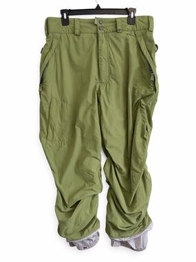 Burton Snowboard Pants Olive Green Waterproof Ski Snow Pants Size M/L